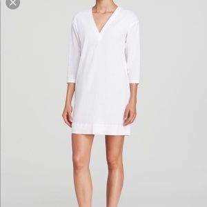 Theory Tianhe Crunch White Linen Dress P / XS